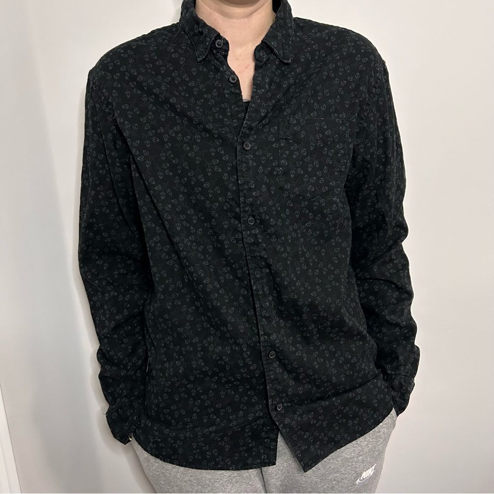 AllSaints medium button down with floral pattern​